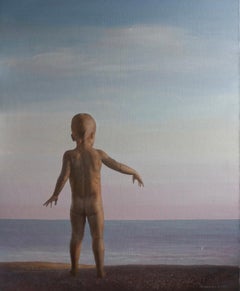 Abend auf See, 110,5 x 90,5cm, Acryl auf Leinwand