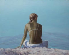 Wolkenloser Tag, 130x100cm, Acryl auf Leinwand