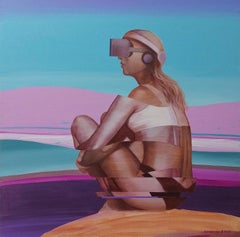 A la cima, 100x100cm, Acrílico sobre lienzo