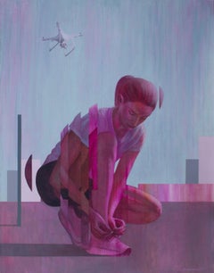 Observación, 130x100cm, Acrílico sobre lienzo