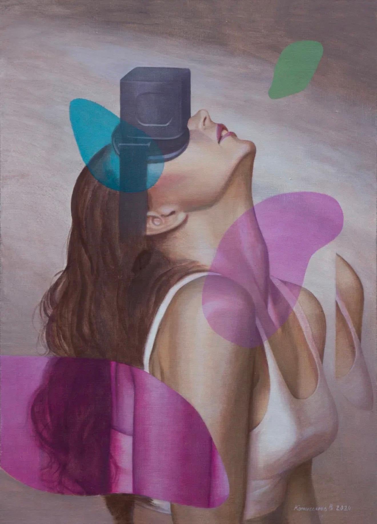 Visionario, 90x65cm, Acrílico sobre lienzo