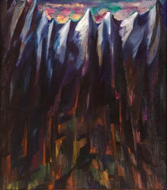 Crépuscule, 108x90 cm, huile sur toile