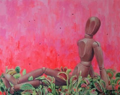 pigliamosche, 78x98cm, acrilico su tela