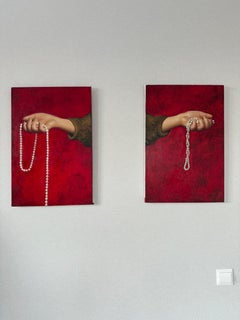 Rote Serie #2 , 60x40cm, Öl auf Leinwand