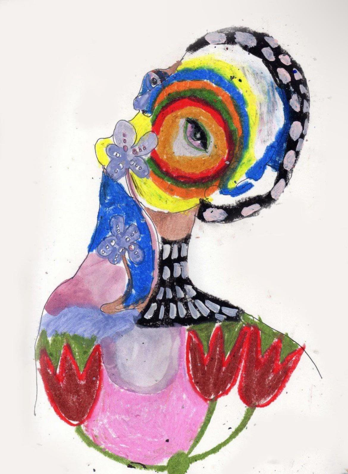 Untitled , 29x21 cm, watercolour, paper - Art by Tonya Katkova