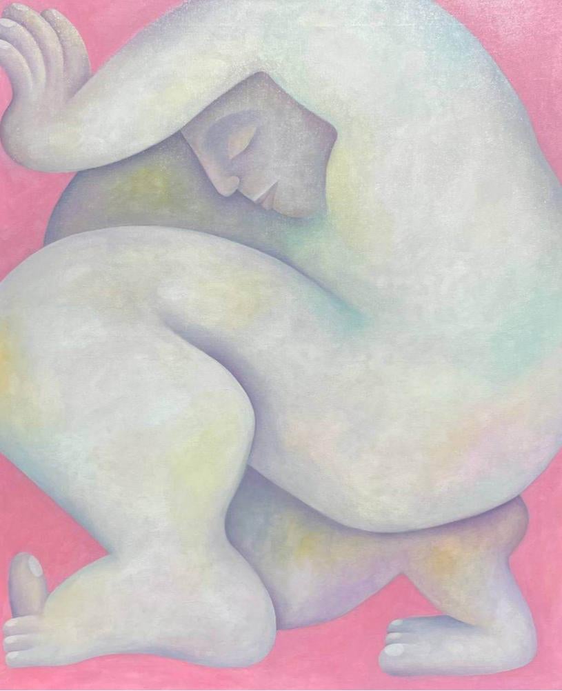 Titanium, 120x100cm, oil on canvas - Painting by Tasya Vasilkova