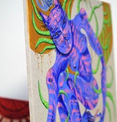 Catwoman, Acrylic on canvas, 80x80 cm