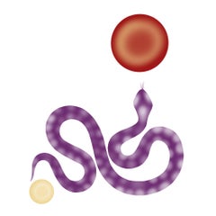 Sun and moon , 80x80cm, print on canvas.Edition 20 pcs.