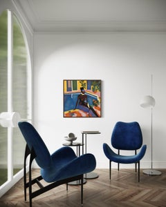 Grace Jones, 70x70cm, Druck auf Leinwand. Auflage 20 Teile.