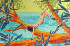 #37, 80x120 cm, acrílico, pastel, lienzo