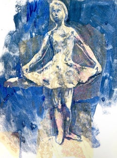 Young ballerina, 40x30cm, monotype/paper
