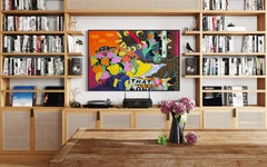 « It's for love », toile, techniques mixtes, 100 x 150 cm