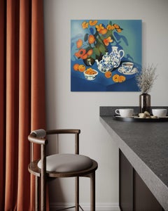 Blue still life , 70x70cm, print on canvas.Edition 20 pcs.