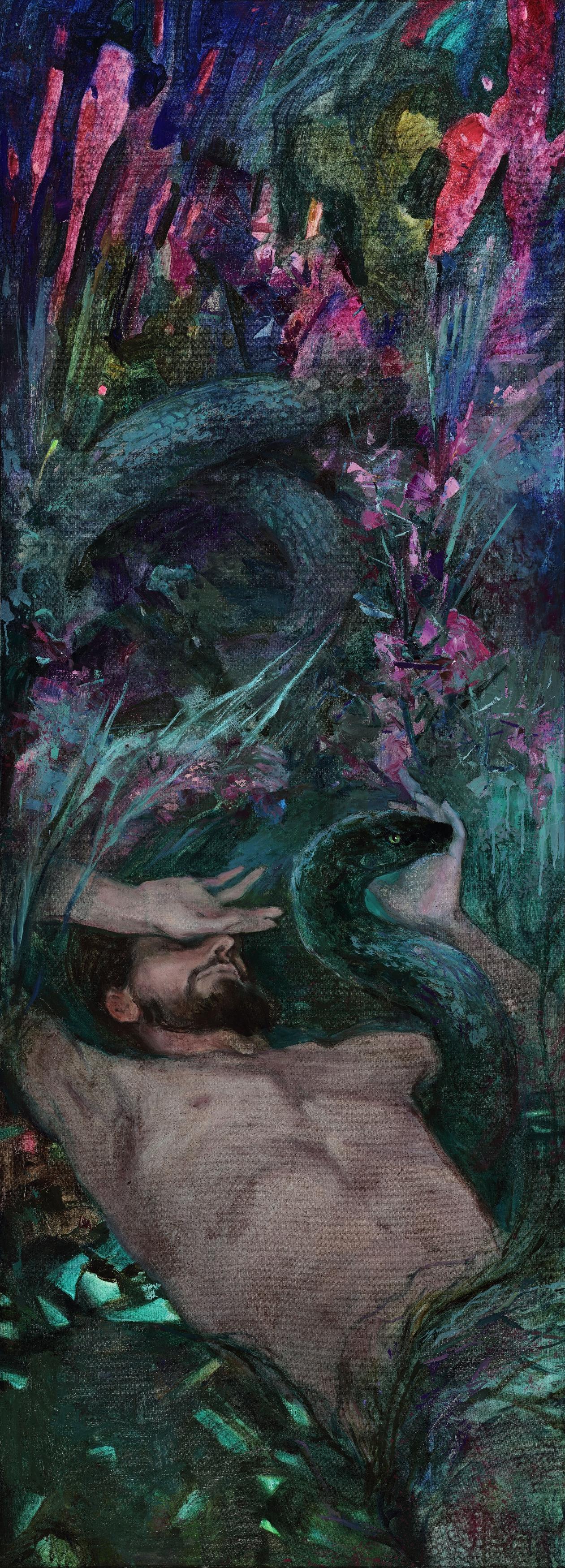El sueño de la mente , 200x72 cm, óleo sobre lienzo