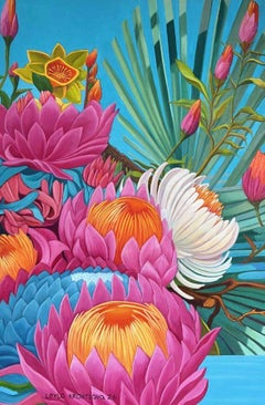 Planet of Flowers, 120x80 cm, oil, canvas