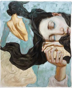 Regalo, 120x100 cm, óleo, acrílico, carbón, lienzo