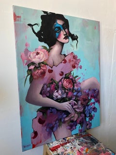 Last evening of flowery promises, 80x60cm, acrylic, canvas