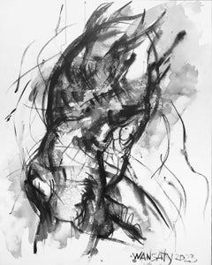 Desnudo , 100x75cm, acrílico, lienzo