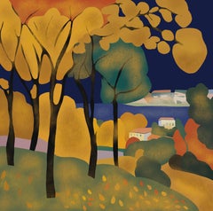 Golden autumn , 70x70cm, print on canvas.Edition 20 pcs.