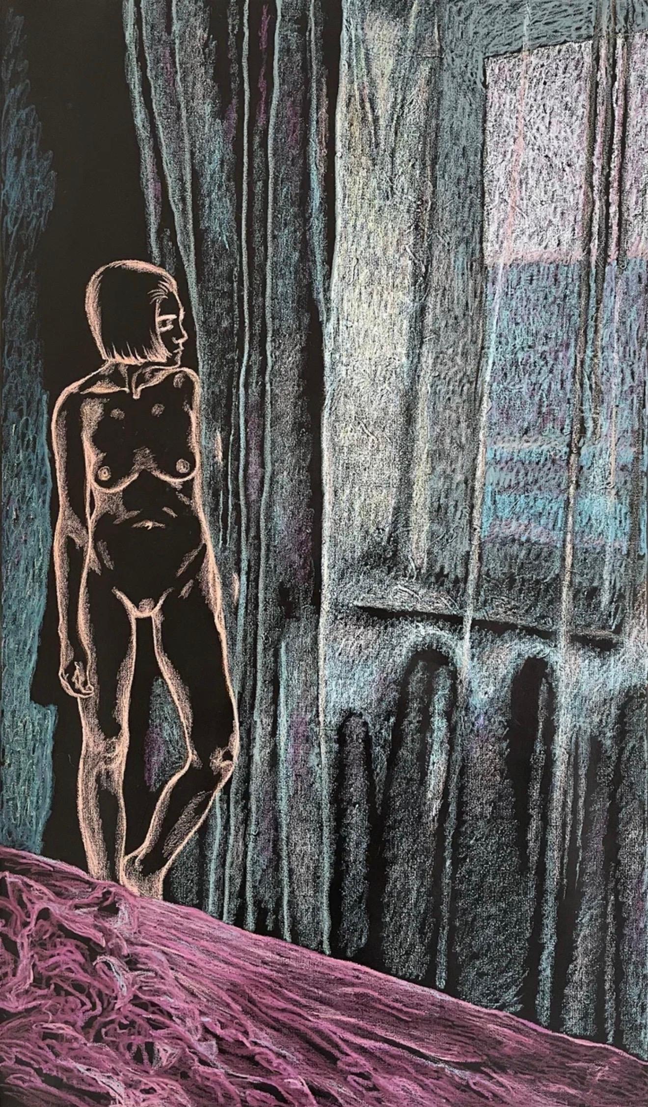 #15, 120x70 cm, acrylic, pastel, canvas