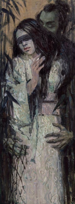 reed , 120x45 cm, oil on canvas