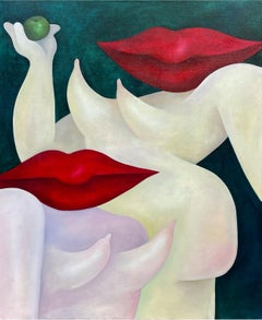 Mela, 100x80 cm, olio su tela