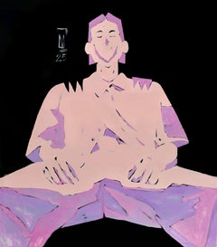 In the room ; the second story, 80x70cm, huile sur toile