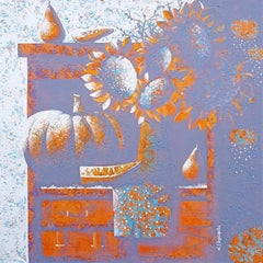 Autunno, 60x60 cm, acrilico , Tela