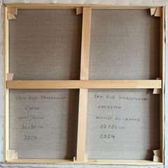 A tear, 80x80cm, acrylic on canvas