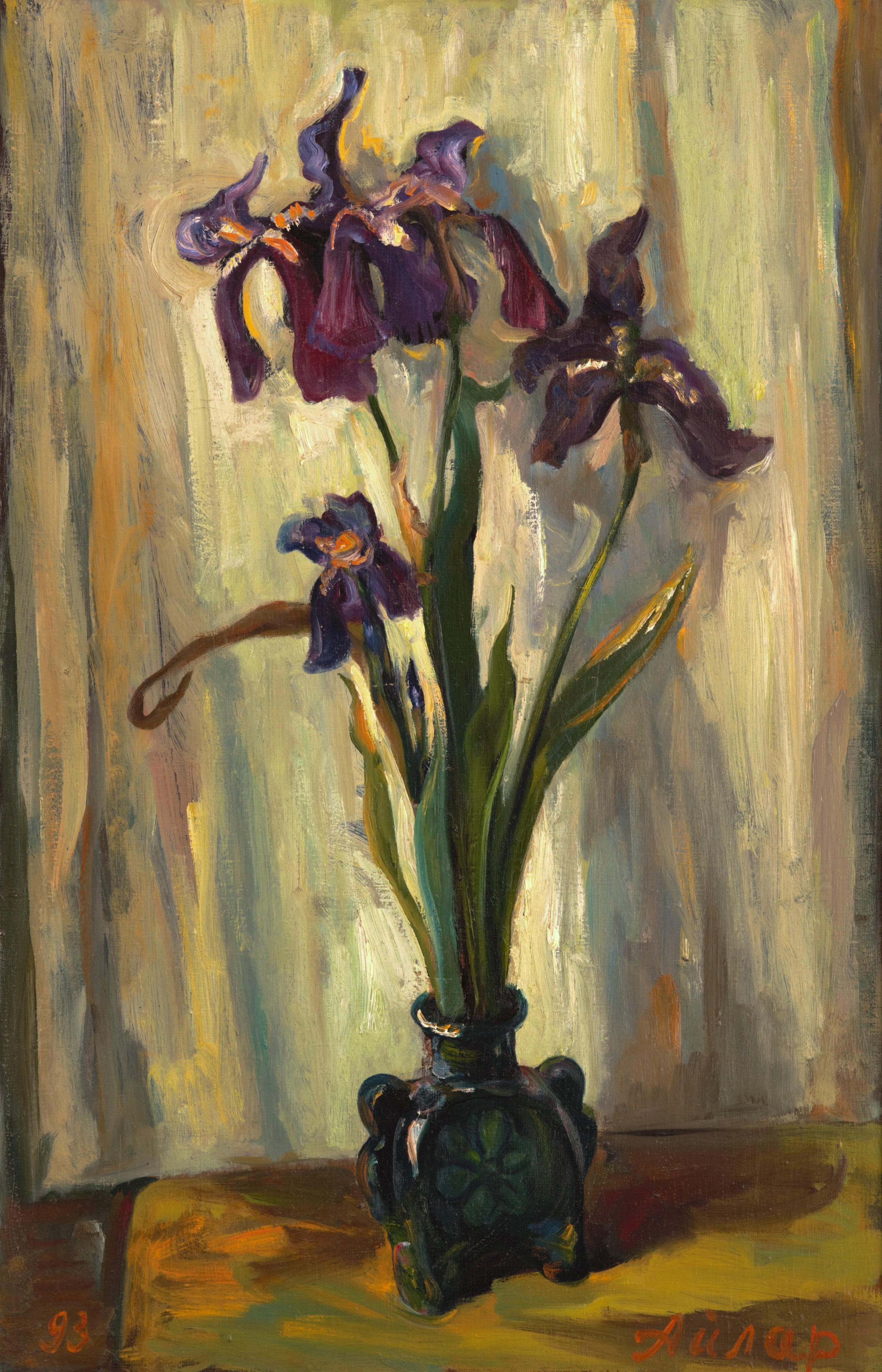 Irises, 100x63 cm, oil on canvas