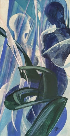 Wir sind ein, 100x50cm, Acryl auf Leinwand