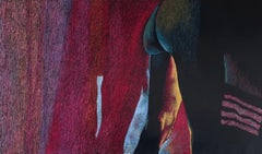 #32, 70x120 cm, acrylic, pastel, canvas