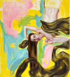 It’s okay, 110x100 cm, oil, acrylic, coal, canvas