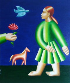 Aufwärts, 60x50cm, Öl auf Leinwand