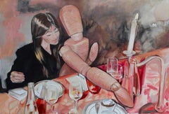 En secreto, 60x40 cm, acrílico sobre lienzo