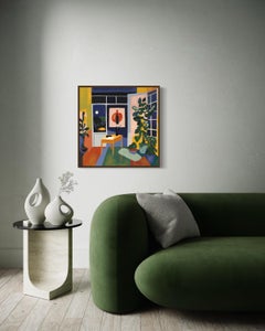 Artist's room , 70x70cm, print on canvas.Edition 20 pcs.