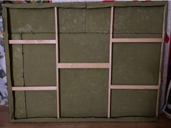 Forest, 130x170cm, Oil, sewn Canvas, sand