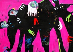 Soñadores , 125x175 cm, óleo sobre lienzo