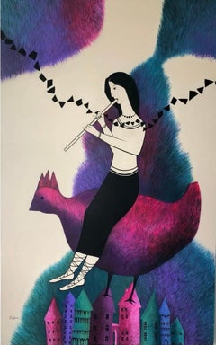 Sin título , 160x100 cm , acrílico sobre lienzo