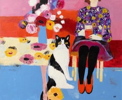 Cat, 50x60 cm, acrylic on canvas