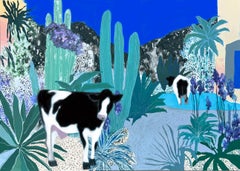 Cow, 100x140 cm, mixed media, canvas