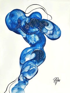 Male , 40x30 cm, acrylic on paper, marker