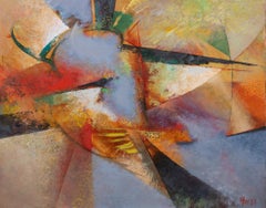 I want to fly , 80x90 cm, oil on canvas