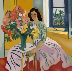 Un bouquet per la mia amata, 70x70cm, stampa su tela. Edizione 20 pezzi.