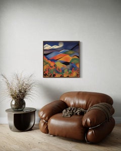 mountain landscape , 70x70cm, print on canvas.Edition 20 pcs.