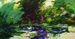 Paesaggio , 85x160 cm, olio su tela