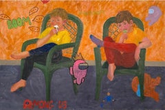 Fratelli 80*120 cm, tela/olio 2022
