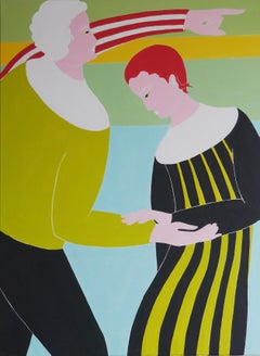 Zwei. Richtung anzeigen, 80x60cm, Acryl auf Leinwand