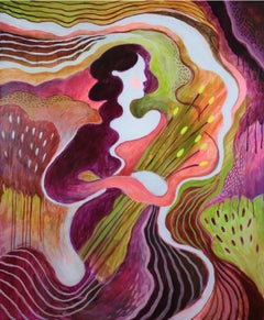Straniero, 100x120cm, acrilico su tela