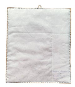 Weiches Bild Morning will be to late, 2024 Textil 35x45cm, Stickerei